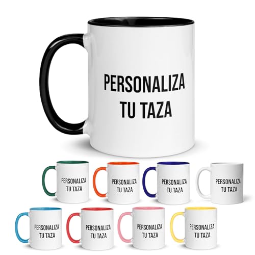 Kembilove Taza personalizada con foto y texto - Tazas personalizadas con tu propio diseño - Tazas de colores - Tazas originales para regalar en cualquier ocasión - Taza ceramica 350 ml